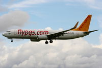 TC-AAI @ EGCC - Pegasus Airlines Boeing 737-82R - by Chris Hall