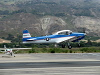 N8667H @ SZP - 1947 North American NAVION, Continental IO-520 285 Hp upgrade, takeoff climb Rwy 22 - by Doug Robertson
