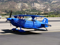 N540BE @ SZP - McCommon CHRISTEN EAGLE II of SkyTypers, Lycoming IO-540, taxi - by Doug Robertson