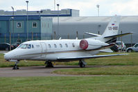 S5-BBD @ EGNX - Slovenian Cessna Excel in EMA for the British Grand Prix Motorcycle Race - by Terry Fletcher