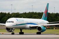 G-OOBG @ EGCC - First Choice - by Chris Hall