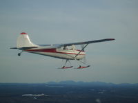 N3013A - winter flying in Maine - by Trica Dyer