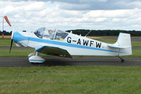 G-AWFW @ EGBG - Jodel D117 at Leicester on 2009 Homebuild Fly-In day