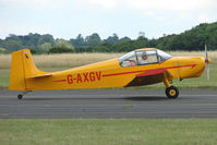 G-AXGV @ EGBG - Druine D.62B Condor at Leicester on 2009 Homebuild Fly-In day