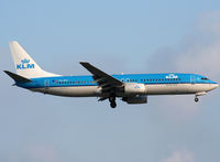 PH-BXU @ LEBL - Landing rwy 25R - by Shunn311