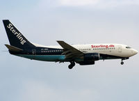 OY-MRH @ LEBL - Landing rwy 25R in basic Maersk Air c/s - by Shunn311