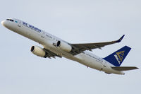 P4-EAS @ EDDF - Air Astana B757-200WL climbs out of EDDF - by FBE