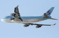 HL7438 @ KLAX - Korean Air Cargo 747-4B5ERF, HL7438 departing 25L KLAX. - by Mark Kalfas
