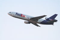 N68050 @ KLAX - FedEx  MD-10-10F, N68050 departing RWY 25L KLAX. - by Mark Kalfas