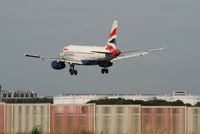 G-EUOD @ EBBR - several seconds before landing on rwy 25L - by Daniel Vanderauwera