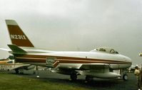 N231X @ RDG - This Sabre Mk.5, ex RCAF 23231, was displayed at the 1977 Reading Airshow. - by Peter Nicholson