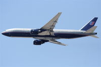 N212UA @ KLAX - United Airlines Boeing 777-222, N212UA departing KLAX. - by Mark Kalfas