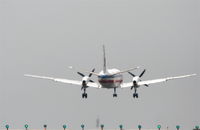 N398AM @ KLAX - American Eagle SAAB 340B, N398AM short final 24R KLAX. - by Mark Kalfas