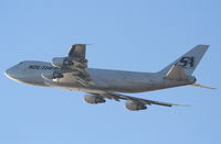 N752SA @ KLAX - Southern Air Transport Boeing 747-228F, N752UA sunset departure 25L KLAX. - by Mark Kalfas