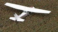 N73357 - Photo from WFAA TV, Dallas. the crew reported engine trouble and then made a sfe landing in a corn field near Midlothian, TX - by WFAA-TV