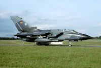 46 20 @ ETME - The old style MFG 2 emblem was short lived. After MFG 1 had disbanded in 1993 MFG 2 took over their badge. This Tornado has a buddy-buddy refueling pod fitted on the centerline.