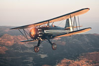 N99Y - Black and White Waco - by Curt Sletten