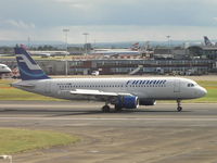 OH-LXM @ EGLL - Finnair coming to a stop