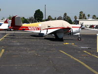 N8917U @ RHV - 1965 Beech S35 Bonanza with cover @ Reid-Hillview (San Jose), CA - by Steve Nation