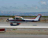 N733YP @ SQL - 1977 Cessna 172N taking-off @ San Carlos Muni, CA - by Steve Nation