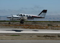 N62254 @ SQL - Beech 58P Baron arriving from KF62 (Hayfork, CA) @ San Carlos Muni, CA - by Steve Nation