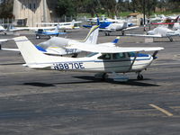 N9870E @ PAO - 1985 Cessna 182R engine run-up @ Palo Alto, CA - by Steve Nation