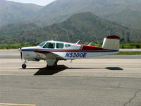 N5300E @ SZP - 1958 Beech K35 BONANZA, Continental IO-470-C 250 Hp, K35 first Bonanza with 50 gallons fuel, taxi back - by Doug Robertson