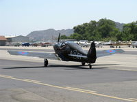 N3749K @ SZP - 1946 Globe GC-1B SWIFT, Continental C125  125 Hp listed, taxi back - by Doug Robertson