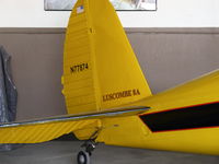 N77874 @ SZP - 1946 Luscombe 8A, Continental C85 85 Hp, tail art - by Doug Robertson