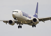 TC-APU @ EBBR - Wearing advertisement for BEKO, on short final rwy 25L. - by Philippe Bleus