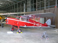 G-AELO @ EGSU - De Havilland dH87B Hornet Moth G-AELO MJ Miller - by Alex Smit