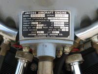 N56245 @ SZP - 1942 Boeing Stearman A75N1 (PT17), Jacobs R755-B2M 275 Hp upgrade from original Continental W670 of 220 Hp, engine data plate - by Doug Robertson