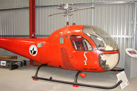 OO-SHW - 1956 Bell 47H-1 Exhibited in the International Helicopter Museum , Weston-Super Mare , Somerset , United Kingdom - by Terry Fletcher