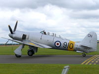 N20MD @ EGSU - Hawker Sea Fury T20 N20MD Patina - The Fighter Collection - painted as Royal Navy WG655/910GN - by Alex Smit