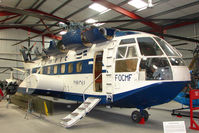 F-OCMF - Super Frelon in Olympic Air colours - Exhibited in the International Helicopter Museum , Weston-Super Mare , Somerset , United Kingdom - by Terry Fletcher