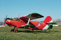 HA-ANK @ LHBS - The HA-ANK the two Jak-52 and one Jak-18T Sky Hussars flying mechanically was the leader machine of a show tie. - by Attila Groszvald-Groszi