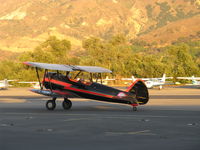 N59031 @ SZP - 1941 Boeing Stearman A75N1, Continental W670 220 Hp, early evening light-S-turns taxi to Rwy 22 - by Doug Robertson