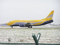 F-GIXT @ EIDW - Europe Airpost lined up - by Robert Kearney