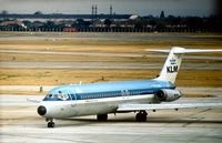 PH-DNG @ LHR - DC-9-32, named Rotterdam,  of KLM Royal Dutch Airlines taxying to the terminal at London Heathrow in the Summer of 1976. - by Peter Nicholson