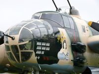 F-AZZU @ EGSU - North American B-25J Mitchell F-AZZU Societe de development & promotion d'aviation painted as US Air Force 45-8811/SB Russels Raiders F-AZZU @ EGSU - North American B-25J Mitchell F-AZZU Societe de development & promotion d'aviation painted as US Air Force 45-8811/SB Russels Raiders