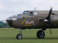 N320SQ @ EGSU - North American TB-25N Mitchell N320SQ Royal Netherlands Air Force Historic Flight painted as Royal Netherlands Indies Air Force NS-149/42-32511 Sarinah; - by Alex Smit