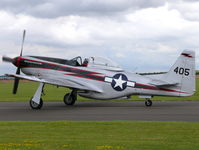 N405HC @ EGSU - Cavalier F-51D Mustang NL405HC Biltema painted in US Air Force colors - by Alex Smit
