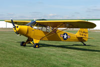 G-FUZZ @ EGCJ - 1951 Piper L18C wears Serial 51-15319 - Visitor to Sherburn for the 2009 LAA Great Northern Rally - by Terry Fletcher