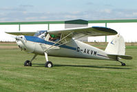 G-AKVM @ EGCJ - Cessna 120 - Visitor to Sherburn for the 2009 LAA Great Northern Rally - by Terry Fletcher