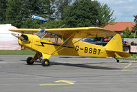 G-BSBT @ EGCJ - 1946 Piper J3C-65 - Visitor to Sherburn for the 2009 LAA Great Northern Rally - by Terry Fletcher