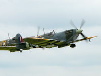 G-IXCC @ EGSU - Supermarine Spitfire F.IXe G-IXCC Historic Flying Inc painted as Royal Air Force PL344/TL-B G-IXCC @ EGSU - Supermarine Spitfire F.IXe G-IXCC Historic Flying Inc painted as Royal Air Force PL344/TL-B