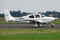 G-OSPY @ EGBG - Cirrus SR20 at Leicester - by Terry Fletcher
