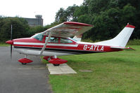 G-ATLA @ EGBG - Cessna 182J at Leicester - by Terry Fletcher