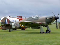 G-HURI @ EGSU - Hawker Hurricane XII G-HURI Historic Aircraft Collection painted as Royal Air Force Z5140/HA-C - by Alex Smit