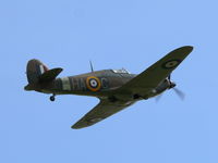 G-HURI @ EGSU - Hawker Hurricane XII G-HURI Historic Aircraft Collection painted as Royal Air Force Z5140/HA-C - by Alex Smit